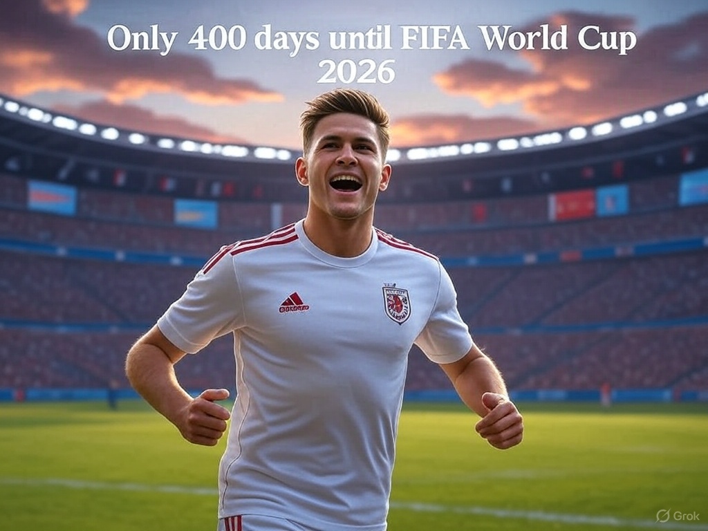 Only 400 days left until the FIFA World Cup 2026 begins across Mexico, the USA, and Canada—don’t miss this historic tournament!