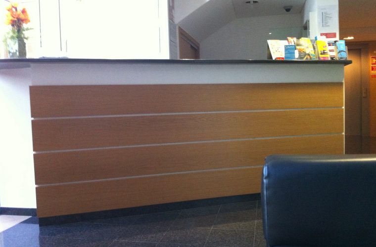 Hotel reception in Portugal