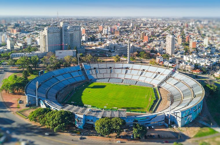 Aerial view of Estadio Centenario in Montevideo