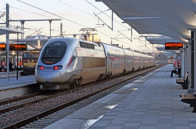 Al Boraq train at Tanger-Ville station in Morocco