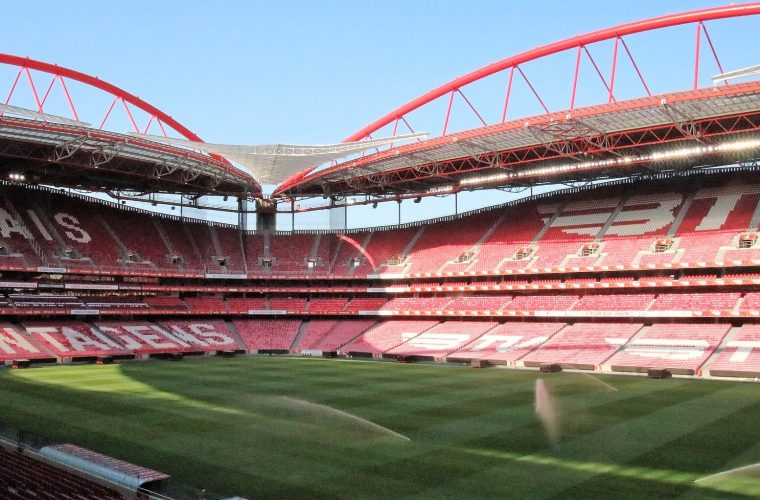 Interior of Estádio da Luz in Lisbon