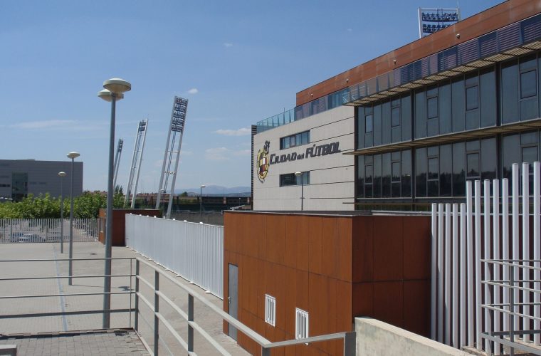 Building at Spain’s Ciudad del Fútbol in Las Rozas