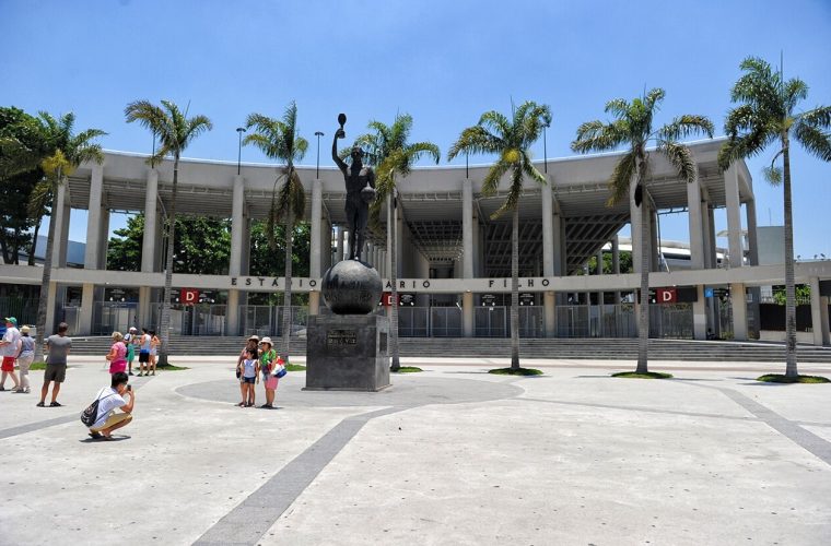 Entrance plaza of Maracanã Stadium in Rio de Janeiro