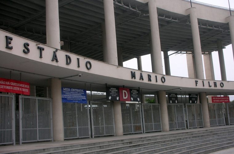 Entrée principale du stade Maracanã à Rio de Janeiro